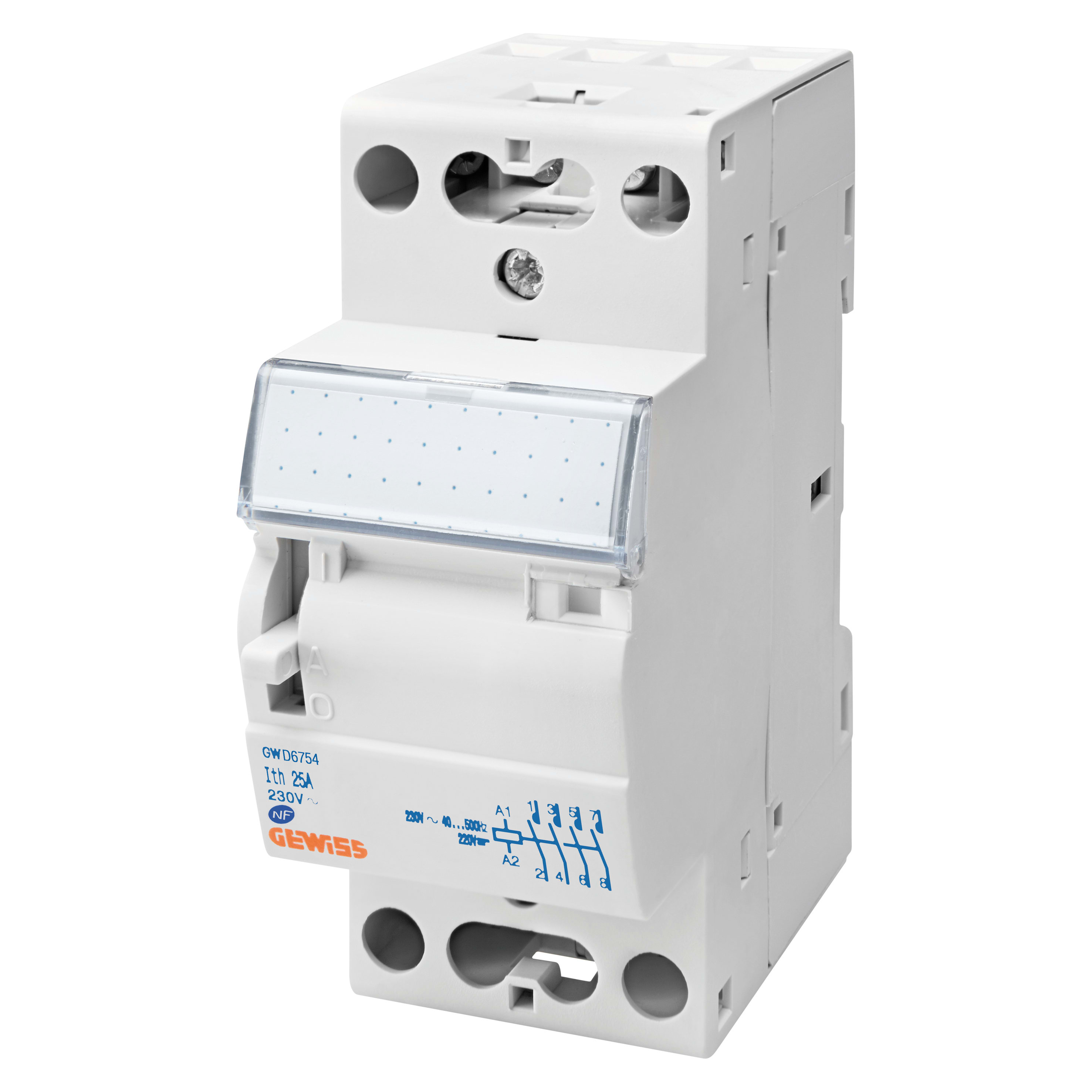 GEWISS - CONTATTORE CTRM - 25A 4NA 230V - 2 MODULI