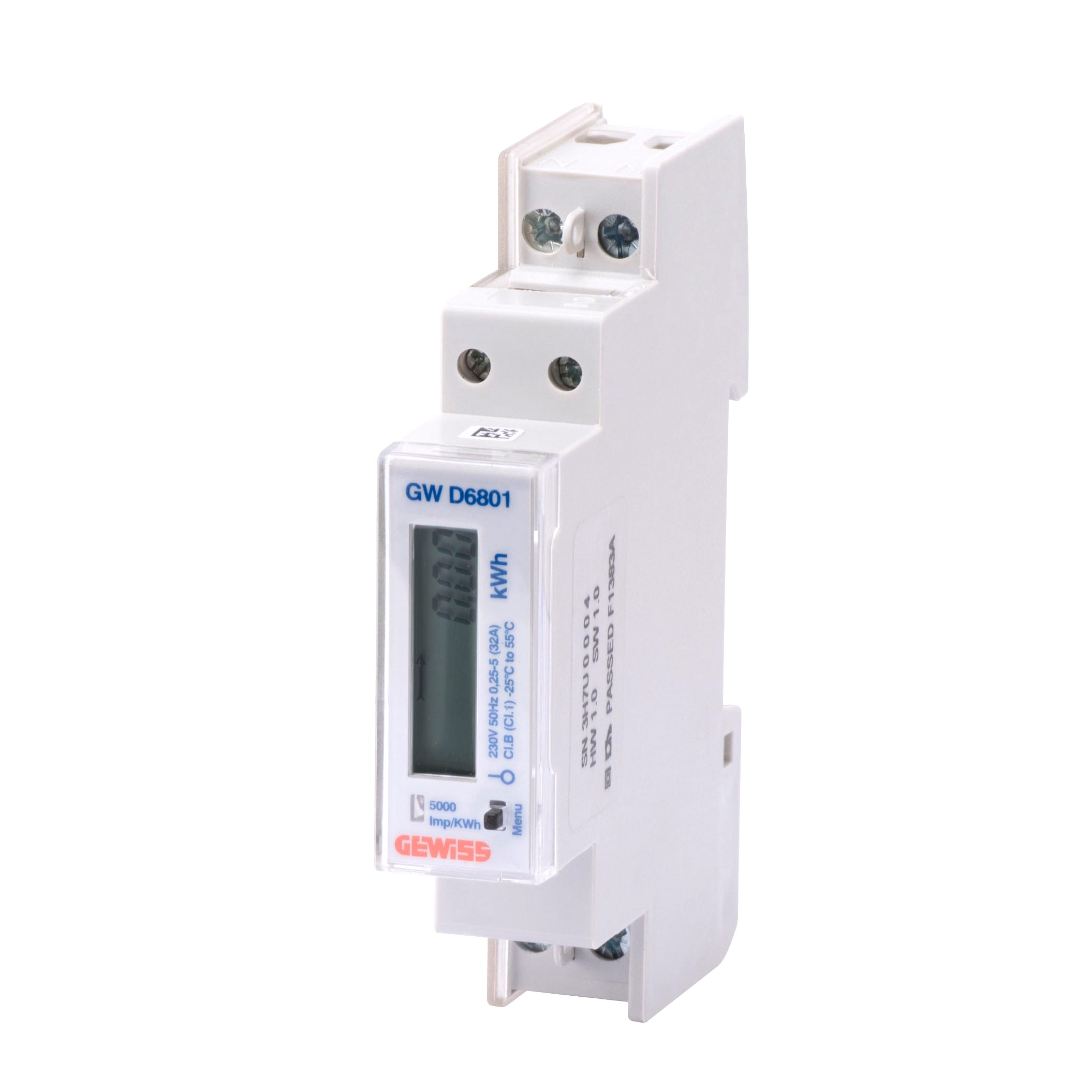 GEWISS - CONTATORE DI ENERGIA - MID BUS - MONOFASE - DIGITALE - DIRETTA 40A - 1 MODULO