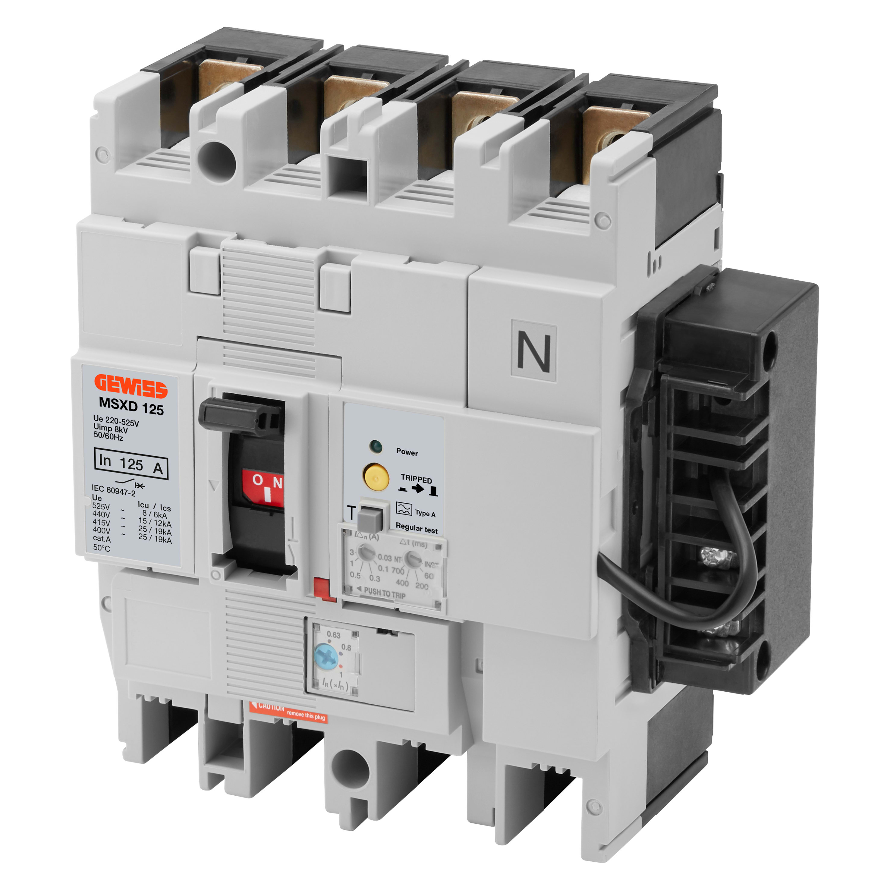 GEWISS - SGANCIATORE DI APERTURA PER MSXD - PER MSXD125-160-250