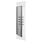 GEWISS - DOMO CENTER - KIT FRONTALE - PORTA VETRO TRASPARENTE FUME - 2 CENTRALINI 40 MODULI - H.2700 - METALLO - BIANCO RAL 9003