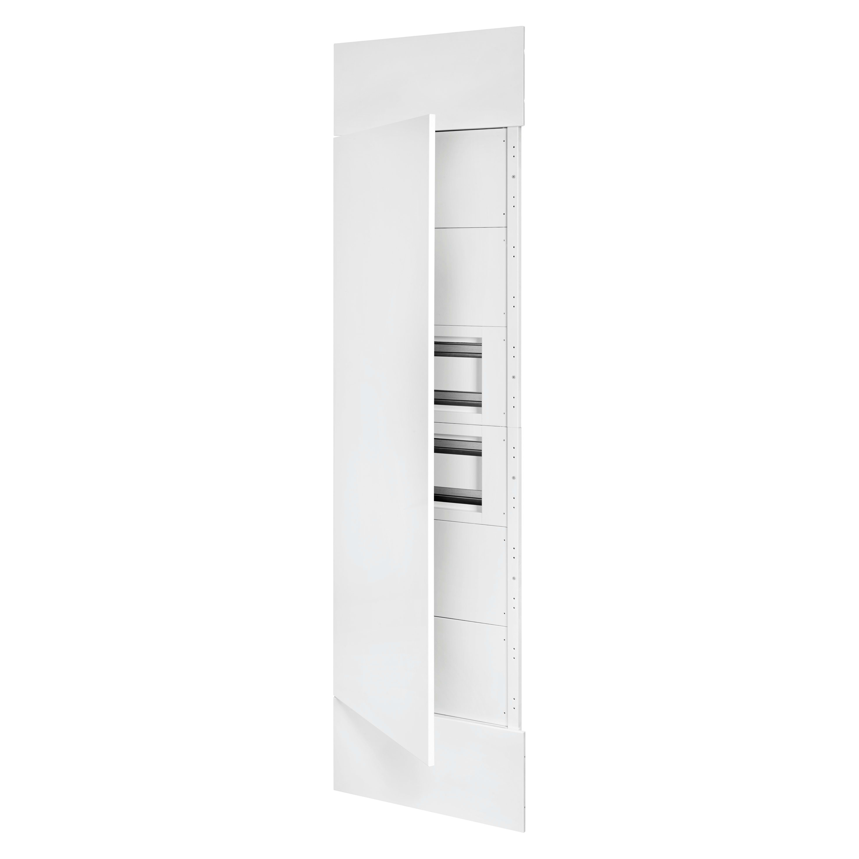 GEWISS - DOMO CENTER - KIT FRONTALE - PORTA METALLO - 2 CENTRALINI 40 MODULI - H.2700 - METALLO - BIANCO RAL 9003