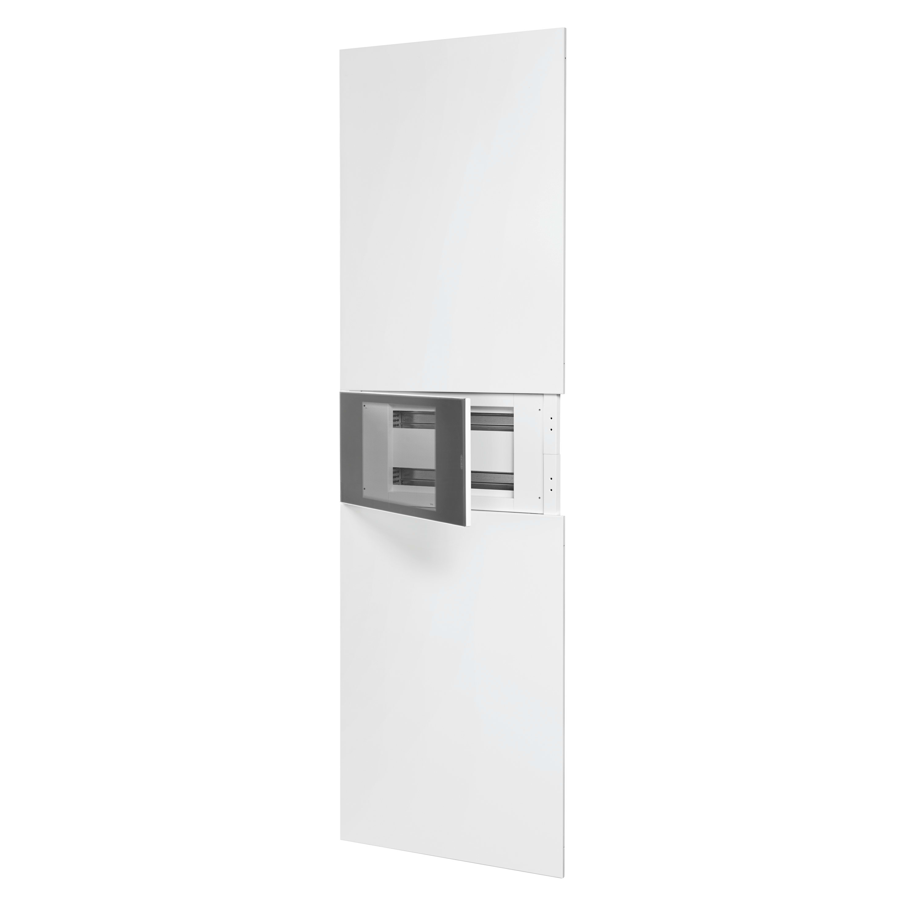 GEWISS - DOMO CENTER - KIT FRONTALE - SENZA PORTA - 1 CENTRALINO 40 MODULI - H.2400 - METALLO - BIANCO RAL 9003