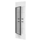 GEWISS - DOMO CENTER - KIT FRONTALE - PORTA VETRO TRASPARENTE FUME - 1 CENTRALINO 40 MODULI - H.2400 - METALLO - BIANCO RAL 9003