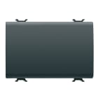 GEWISS - PULSANTE UNIPOLARE 250V ac - NA 16A - NEUTRO - 3 MODULI - NERO SATINATO - CHORUSMART