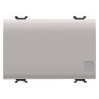 GEWISS - PULSANTE UNIPOLARE 250V ac - NA 16A ILLUMINABILE - CON LENTE NEUTRA SOSTITUIBILE - 3 MODULI - NATURAL BEIGE SATINATO - CHORUSMART