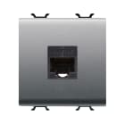 GEWISS - PRESA RJ45 - CATEGORIA 5e - UTP - 2 MODULI - TITANIO - CHORUSMART