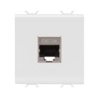 GEWISS - PRESA RJ45 - CATEGORIA 5e - FTP - 2 MODULI - BIANCO SATINATO - CHORUSMART