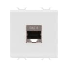 GEWISS - PRESA RJ45 - CATEGORIA 6 - FTP - 2 MODULI - BIANCO SATINATO - CHORUSMART