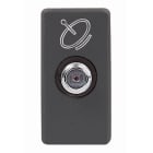 GEWISS - PRESA COASSIALE TV/SAT SCHERMATURA CLASSE A - CONNETTORE F FEMMINA - PASSANTE 14 dB - 1 MODULO - SYSTEM BLACK