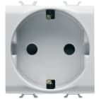GEWISS - PRESA STANDARD TEDESCO 250V ac - 2P+T 16A - 2 MODULI - BIANCO LUCIDO - ANTIBATTERICO - CHORUSMART