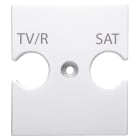GEWISS - SUPPORTO UNIVERSALE - PRESE COMBINATE TV/R-SAT - BIANCO LUCIDO - CHORUSMART