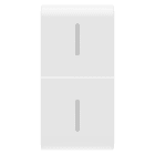 GEWISS - TASTO INTERCAMBIABILE PER COMANDI ASSIALI - CON 2 DIFFUSORI - 1 MODULO - BIANCO LUCIDO - CHORUSMART
