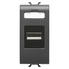 GEWISS - PRESA USB - 1 MODULO - NERO SATINATO - CHORUSMART