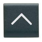 GEWISS - TASTO INTERCAMBIABILE - 22X22mm - FRECCIA VERTICALE - NERO SATINATO - CHORUSMART