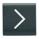 GEWISS - TASTO INTERCAMBIABILE - 22X22mm - FRECCIA ORIZZONTALE - NERO SATINATO - CHORUSMART