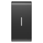 GEWISS - TASTO INTERCAMBIABILE PER COMANDI ASSIALI - CON DIFFUSORE - 1 MODULO - NERO SATINATO - CHORUSMART