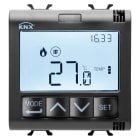 GEWISS - TERMOSTATO CON GESTIONE UMIDITÀ - KNX - 2 MODULI - NERO - CHORUSMART