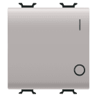 GEWISS - INTERRUTTORE BIPOLARE 250V ac - 16AX - TASTO NEUTRO - SIMBOLO 0/1 - 2 MODULI - NATURAL BEIGE SATINATO - CHORUSMART