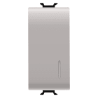 GEWISS - PULSANTE UNIPOLARE 250V ac - NA 16A ILLUMINABILE - CON DIFFUSORE - 1 MODULO - NATURAL BEIGE SATINATO - CHORUSMART