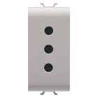 GEWISS - PRESA STANDARD ITALIANO 250V ac - 2P+T 10A - P11 - 1 MODULO - NATURAL BEIGE SATINATO - CHORUSMART