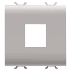 GEWISS - ADATTATORE PREDISPOSTO PER L'ALLOGGIAMENTO DI CONNETTORI DATI - TIPO AMP/KEYSTONE JACK - 2 MODULI - NATURAL BEIGE SATINATO - CHORUSMART