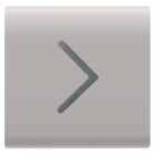 GEWISS - TASTO INTERCAMBIABILE - 22X22mm - FRECCIA ORIZZONTALE - NATURAL BEIGE SATINATO - CHORUSMART