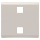 GEWISS - TASTO INTERCAMBIABILE PER COMANDI ASSIALI - DA COMPLETARE CON 2 LENTI - 2 MODULI - NATURAL BEIGE SATINATO - CHORUSMART