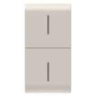 GEWISS - TASTO INTERCAMBIABILE PER PULSANTIERA CONNESSA ECO - 1 MODULO - NATURAL BEIGE SATINATO - CHORUSMART
