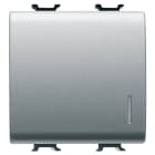 GEWISS - PULSANTE UNIPOLARE 250V ac - MORSETTI CABLAGGIO RAPIDO - NA 16A ILLUMINABILE - CON DIFFUSORE - 2 MODULI - TITANIO - CHORUSMART