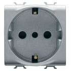 GEWISS - PRESA STANDARD ITALIANO/TEDESCO 250V ac - 2P+T 16A - P30 - 2 MODULI - TITANIO - CHORUSMART