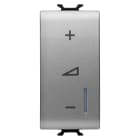 GEWISS - REGOLATORE ELETTRONICO UNIVERSALE - A PULSANTE - 230V ac 50/60Hz - 1 MODULO - TITANIO - CHORUSMART