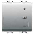 GEWISS - REGOLATORE ELETTRONICO UNIVERSALE - A PULSANTE - 230V ac 50/60Hz - 2 MODULI - TITANIO - CHORUSMART