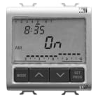 GEWISS - PROGRAMMATORE ELETTRONICO GIORNALIERO / SETTIMANALE 1 CANALE - 230V ac 50/60Hz - 2 MODULI - TITANIO - CHORUSMART