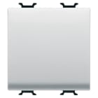 GEWISS - PULSANTE UNIPOLARE 250V ac - NA 16A - TASTO NEUTRO - 2 MODULI - BIANCO SATINATO - CHORUSMART