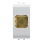 GEWISS - SPIA DI SEGNALAZIONE SINGOLA - AMBRA - 1 MODULO - BIANCO SATINATO - CHORUSMART