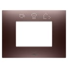 GEWISS - PLACCA EGO SMART - IN TECNOPOLIMERO VERNICIATO - 3 POSTI - RAME - CHORUSMART
