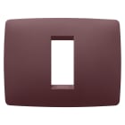 GEWISS - PLACCA ONE - IN TECNOPOLIMERO VERNICIATO - 1 POSTO - TUSCAN RED - CHORUSMART