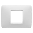GEWISS - PLACCA ONE - IN TECNOPOLIMERO VERNICIATO - 2 POSTI - BIANCO SATINATO - CHORUSMART