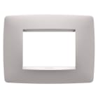 GEWISS - PLACCA ONE - IN TECNOPOLIMERO VERNICIATO - 3 POSTI - NATURAL BEIGE - CHORUSMART