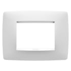 GEWISS - PLACCA ONE - IN TECNOPOLIMERO VERNICIATO - 3 POSTI - BIANCO SATINATO - CHORUSMART
