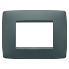 GEWISS - PLACCA ONE - IN TECNOPOLIMERO VERNICIATO - 3 POSTI - OTTANIO - CHORUSMART