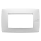 GEWISS - PLACCA ONE - IN TECNOPOLIMERO - 4 POSTI - BIANCO - ANTIBATTERICO - CHORUSMART