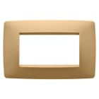 GEWISS - PLACCA ONE - IN TECNOPOLIMERO VERNICIATO - 4 POSTI - ORO - CHORUSMART GW16104VO
