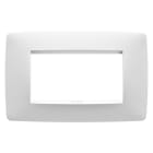 GEWISS - PLACCA ONE - IN TECNOPOLIMERO VERNICIATO - 4 POSTI - BIANCO SATINATO - CHORUSMART
