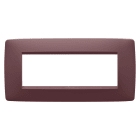 GEWISS - PLACCA ONE - IN TECNOPOLIMERO VERNICIATO - 6 POSTI - TUSCAN RED - CHORUSMART GW16106VD
