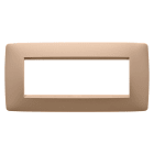 GEWISS - PLACCA ONE - IN TECNOPOLIMERO VERNICIATO - 6 POSTI - RAME CHIARO - CHORUSMART GW16106VX