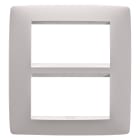 GEWISS - PLACCA ONE - IN TECNOPOLIMERO VERNICIATO - 8 POSTI - NATURAL BEIGE - CHORUSMART GW16108VL