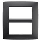 GEWISS - PLACCA ONE - IN TECNOPOLIMERO VERNICIATO - 8 POSTI - NERO SATINATO - CHORUSMART GW16108VN