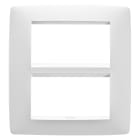 GEWISS - PLACCA ONE - IN TECNOPOLIMERO VERNICIATO - 8 POSTI - BIANCO SATINATO - CHORUSMART