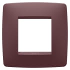 GEWISS - PLACCA ONE INTERNATIONAL - IN TECNOPOLIMERO VERNICIATO - 2 POSTI - TUSCAN RED - CHORUSMART
